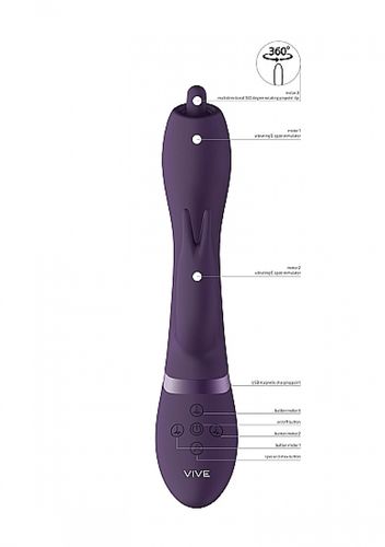 wibrator nilo   pinpoint rotating g spot rabbit   purple na Arena.pl