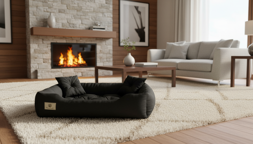 legowisko dla psa kojec prestige 55x45 cm wodoodporne czarne na Arena.pl