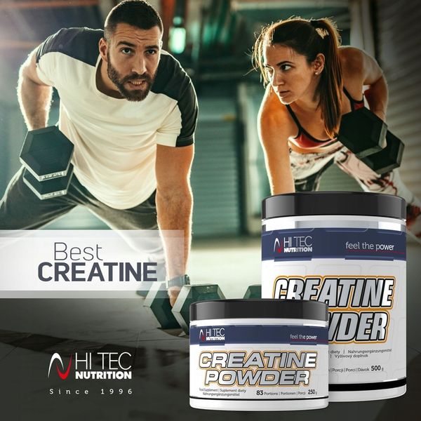 HI TEC Creatine Powder- 250g MONOHYDRAT MASA SIŁA zdjęcie 5