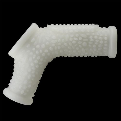 vibrating drip knights ring with scrotum sleeve (white) na Arena.pl