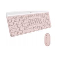 Zestaw klawiatura i mysz Logitech MK470 różowy
