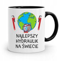 Kubek Czarny Prezent Dla Hydraulika Najlepszy Z Nadrukiem Ze Zdjęciem