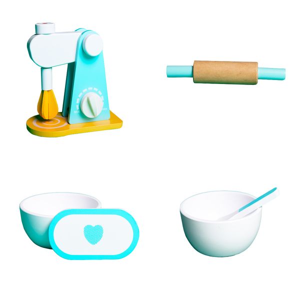 ROBOT KUCHENNY DREWNO MIKSER DLA DZIECI AGD DOM zdjęcie 12