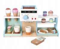 ADAM TOYS Drewniana Kawiarnia Lodziarnia Dla Dzieci