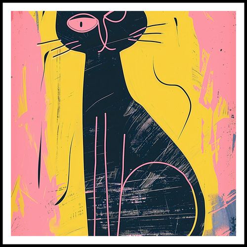 Plakat 80x80cm Kontrastowa Kotka na Arena.pl