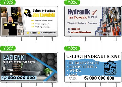 BANER REKLAMOWY 200x100 cm MONTAŻ I POMIARY INSTALACJI ELEKTRYCZNYCH na Arena.pl