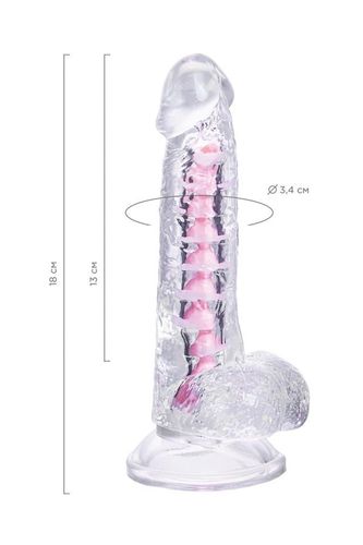 Flexible Dildo A-Toys Paret, Transparent, 18 Cm na Arena.pl