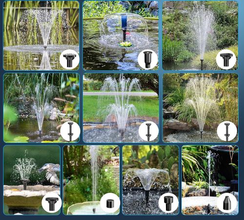 Solarny filtr do stawu z pompą Biling 8W 405L/h z akumulatorem i 10 dyszami na Arena.pl