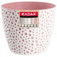 Doniczka Osłonka Okrągła Na Kwiaty Różowa 21cm