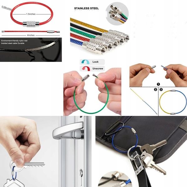 Brelok LINKA SKRĘTKA RUDA POMARAŃCZ PVC BAZA EDC Pętelka do Kluczy Kółeczko zdjęcie 4