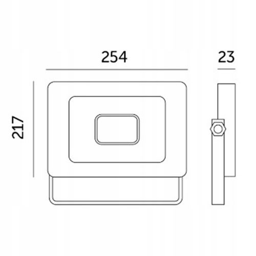 Naświetlacz LED Halogen 100W 8700lm 4000K IP65 Czarny Lampa LED2B MH na Arena.pl