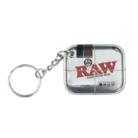breloczek mini tacka metalowa raw 4,6x3,8 cm