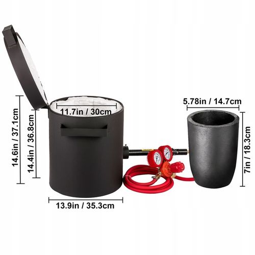 Piec do topienia propanu Metal Forge W/ 10KG Narzędzie do odlewania tygla na Arena.pl