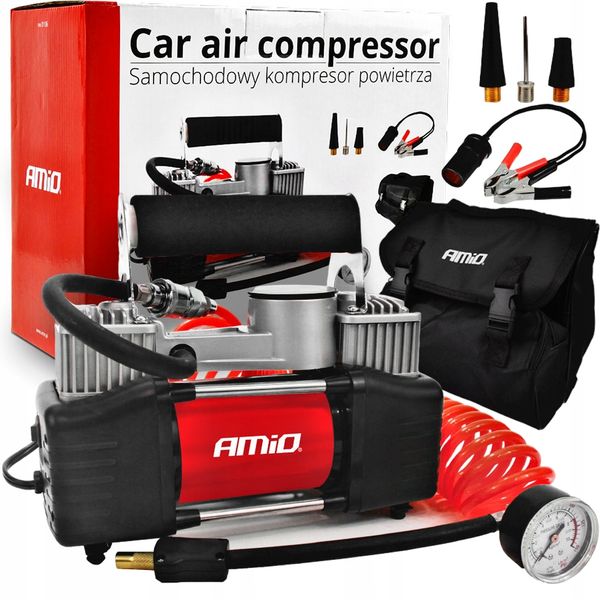 KOMPRESOR SAMOCHODOWY DWUTŁOKOWY zdjęcie 1
