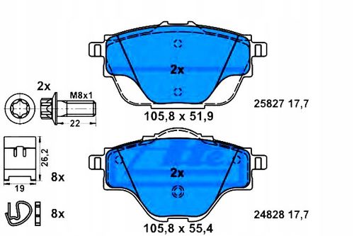 KLOCKI HAM TYL CITROEN C4 PICASSO 13- ATE na Arena.pl