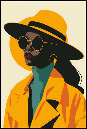 Plakat 68x101cm Żółta Stylowość na Arena.pl