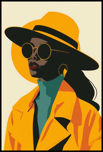 Plakat 68x101cm Żółta Stylowość zdjęcie 2