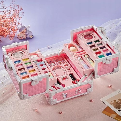 DUŻY ZESTAW KOSMETYKÓW DO MAKIJAŻU I PAZNOKCI MAKEUP DLA DZIECI PREZENT na Arena.pl
