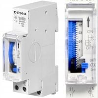 PROGRAMATOR CZASOWY MECHANICZNY 24H NA SZYNĘ DIN TIMER WŁĄCZNIK / WYŁĄCZNIK