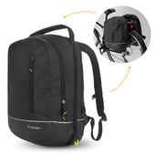 torba rowerowa podwójna plecak 2w1 30l czarna