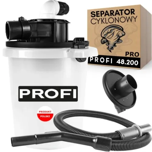 SEPARATOR CYKLONOWY PYŁU DO ODKURZACZA ODPYLACZ DO GIPSU WIÓRÓW TROCIN na Arena.pl