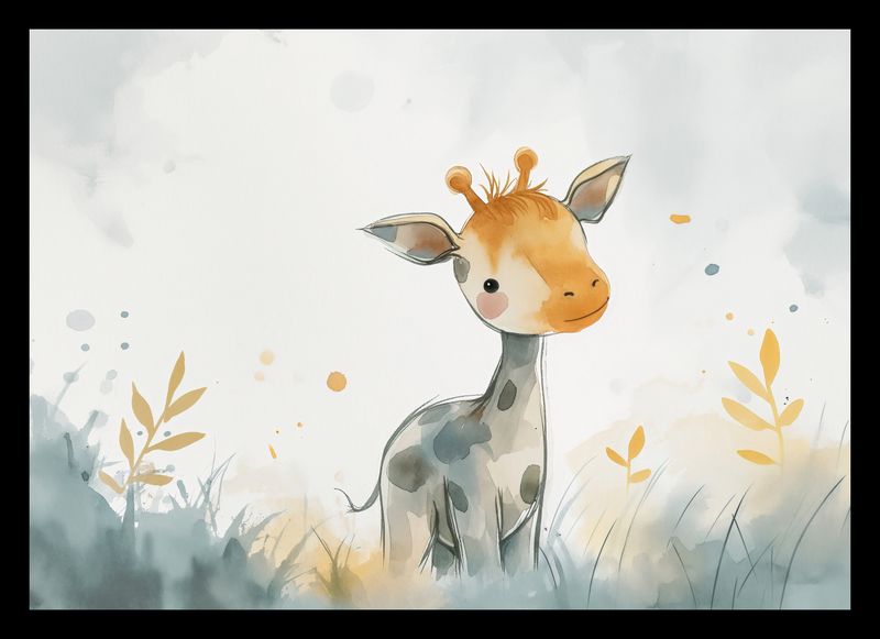 Plakat 29,7x21cm Mała Żyrafka zdjęcie 2
