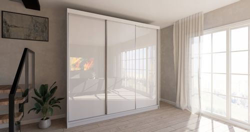 Szafa Przesuwna PARIS 278cm Połysk na Arena.pl