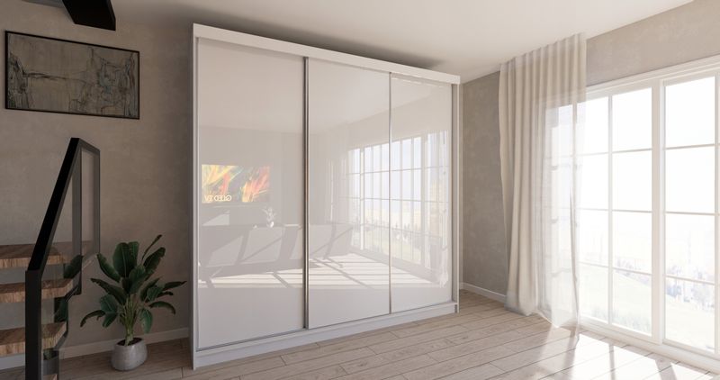 Szafa Przesuwna PARIS 278cm Połysk zdjęcie 2