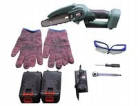 PIŁA ŁAŃCUCHOWA 4" 24V ŁADOWARKA + 2 AKUMULATORY