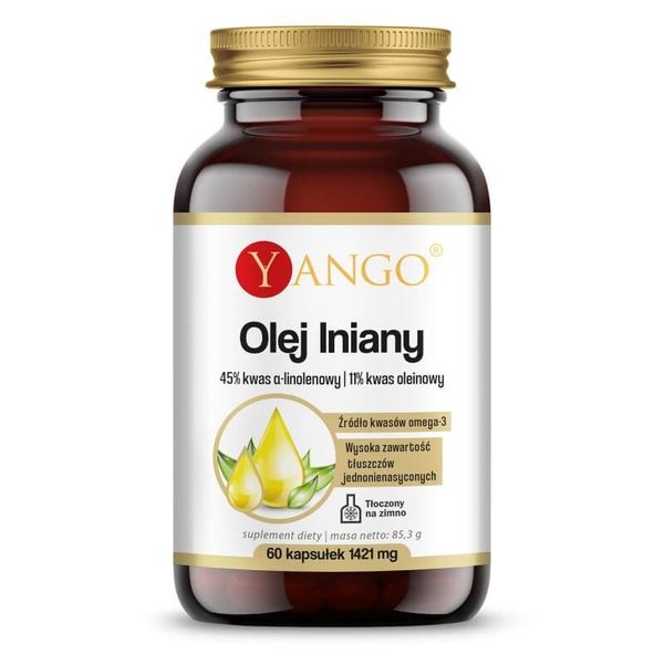 YANGO Olej Lniany (60 kaps.) zdjęcie 1