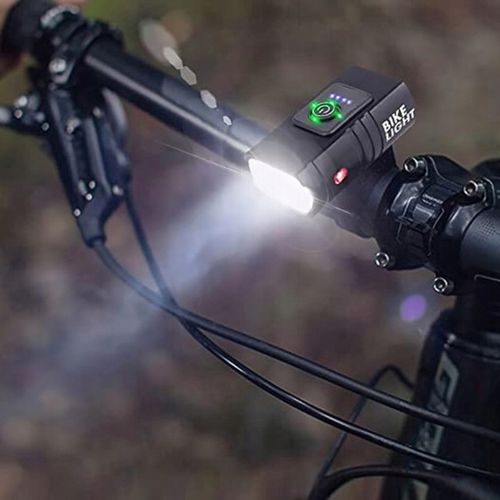LAMPKA ROWEROWA PRZEDNIA I TYLNA LED MOCNA AKUMULATOROWA DO ROWERU ZESTAW na Arena.pl