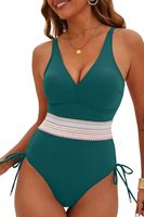Strój kąpielowy jednoczęściowy wyszczuplający wysoki stan push up M V