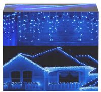 SOPLE 500 LED LAMPKI CHOINKOWE KURTYNA GIRLANDA ŚWIETLNA NIEBIESKIE