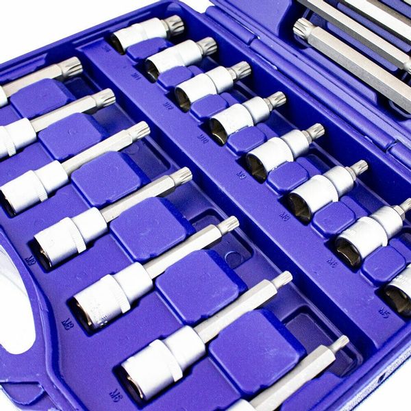 17342 KOMPET KLUCZY NASADOWYCH 26 ELEMENTÓW + WALIZKA STAL zdjęcie 3