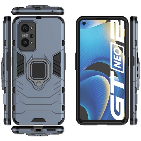 Spacecase X-Ring Realme Gt Neo 2 / 3T Niebieski zdjęcie 5