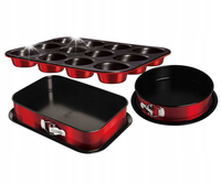 FORMA DO PIECZENIA ZESTAW FORM FOREMEK 3 SZT KOMPLET BLACH BLASZEK FOREMKI