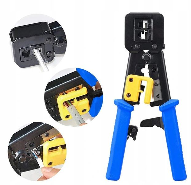 Zaciskarka 6P 8P wtyków przelotowych RJ45 PRASKA zdjęcie 7