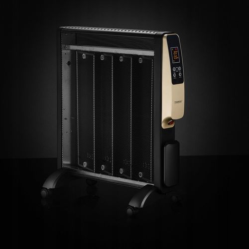 GRZEJNIK ELEKTRYCZNY NA PODCZERWIEŃ TERMOSTAT TIMER PILOT Czarny 2000W na Arena.pl