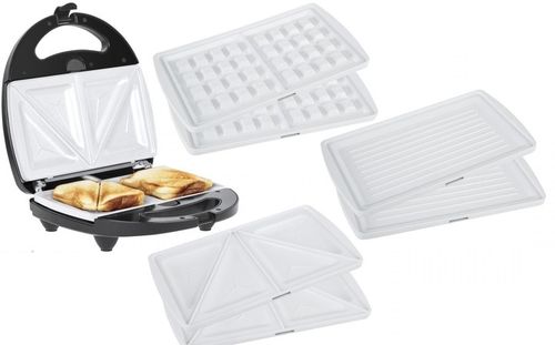 Opiekacz do Kanapek Tostów 3w1 z Ceramicznymi Wkładami Grill Gofry na Arena.pl