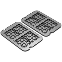 aeno aegwp1 płyta do gofrów 290x234 mm do grilli eg1/eg5 czarna