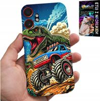 ETUI DO SAMSUNG XCOVER 7 PRO -DINOZAUR W MONSTERTRUCKU WZORY DLA DZIECI
