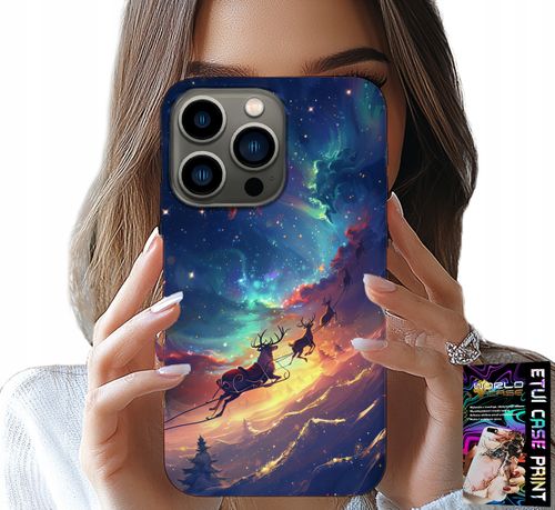 ETUI DO IPHONE 16 PRO - RENIFEREK SŁODKI RENIFER ŚWIĄTECZNY WZÓR na Arena.pl