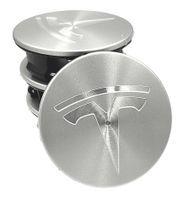 TESLA DEKIELKI na felgi zaślepki felg KAPSLE kołpaczki 57mm 4szt. 57/50mm