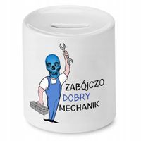 Skarbonka Dla Mechanika Zabójczo Dobry Mechanik Z Nadrukiem Ze Zdjęciem