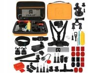 Zestaw uchwytów i mocowań Puluz PKT26 Combo Kits (53 in1) orange