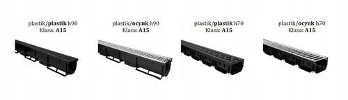 ODWODNIENIE LINIOWE Korytko plastik/plastik h70 A15 na Arena.pl