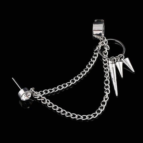 KOLCZYK ŁAŃCUSZKI KOLCE SREBRNY na Arena.pl