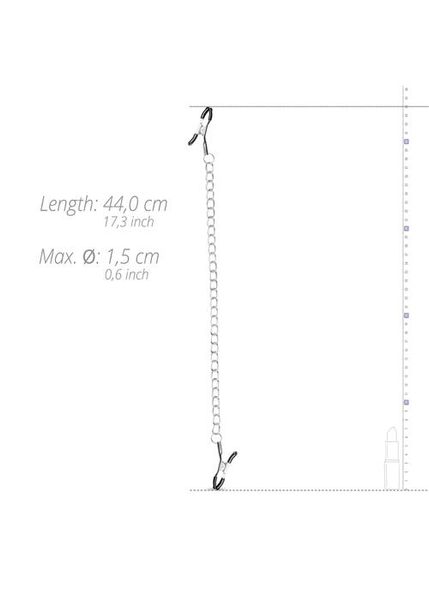 Stymulator-Classic Nipple Clamps With Chain zdjęcie 5