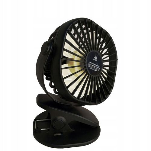 MINI WENTYLATOR NA KLIPS STOŁOWY CICHY USB REGULACJA 360° Z AKUMULATOREM na Arena.pl