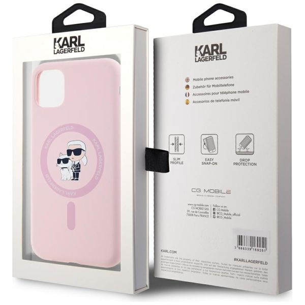 Etui Karl Lagerfeld do iPhone 11, Różowy, MagSafe zdjęcie 8